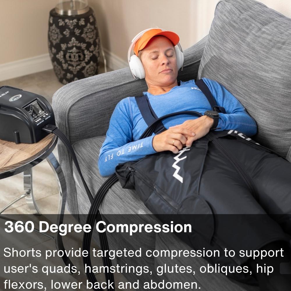 Air Relax recovery shorts compression for hips and glutes