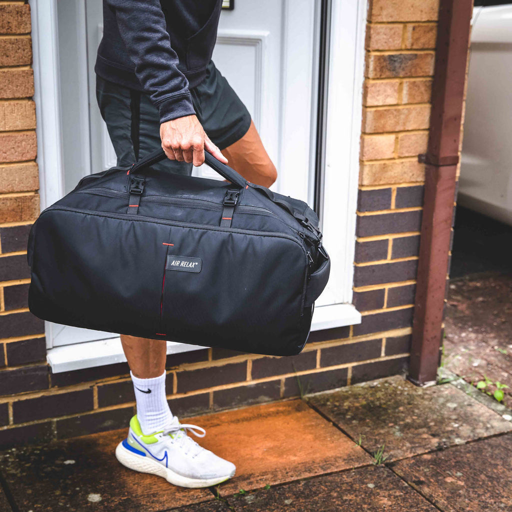 Air Relax carry case front view with shoulder strap